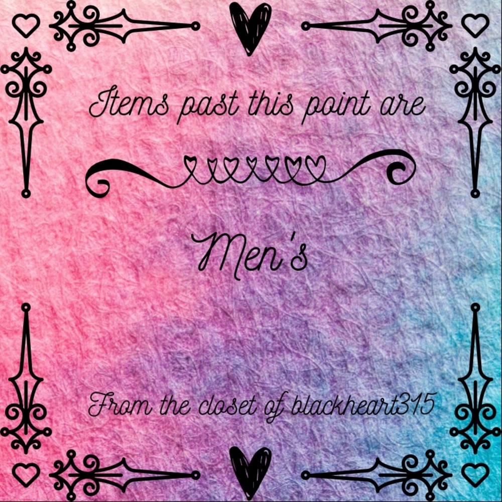 Everything past this point is men’s items